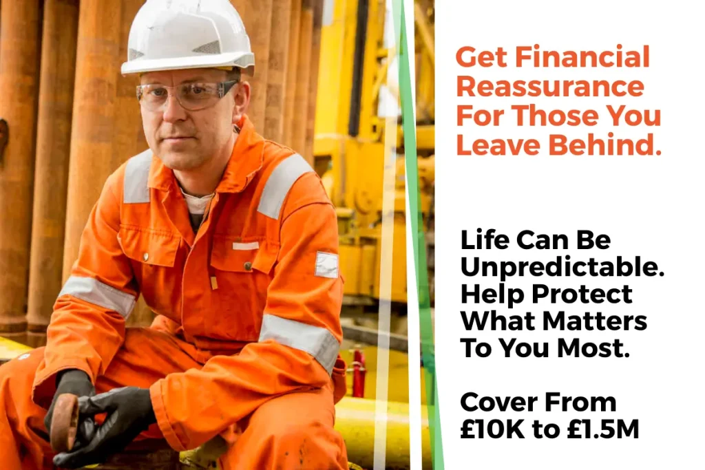 oil rig worker life insurance cover