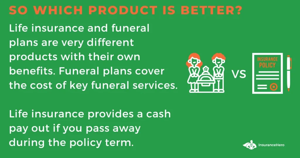 over 50s cover vs funeral plan explained