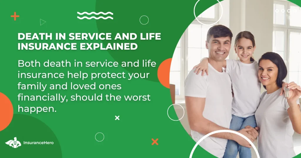 death in service vs life insurance