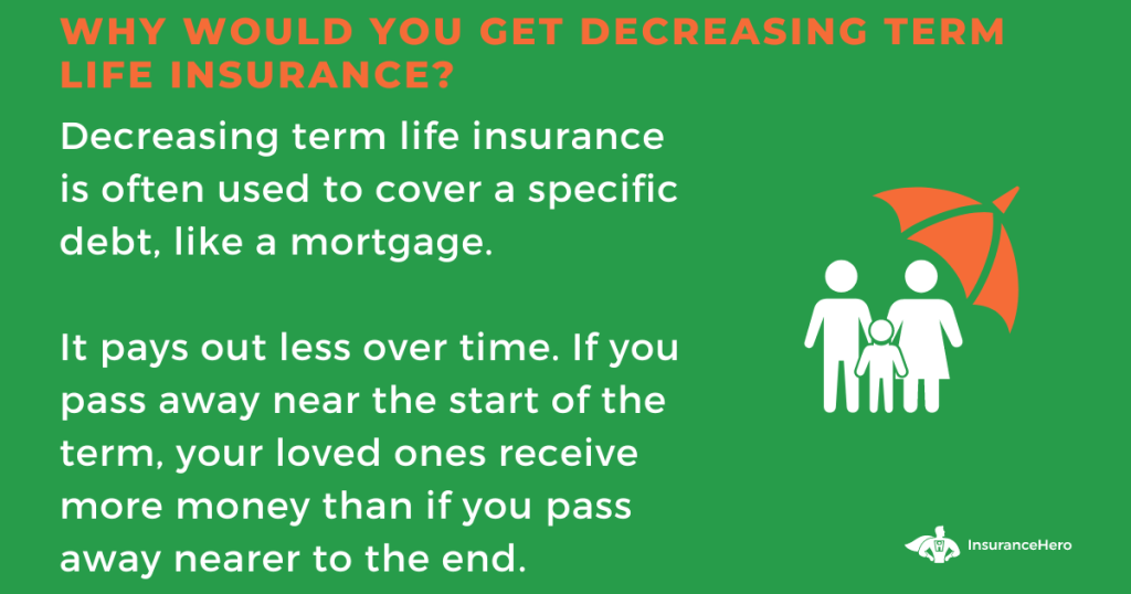 reasons to get decreasing-term life insurance