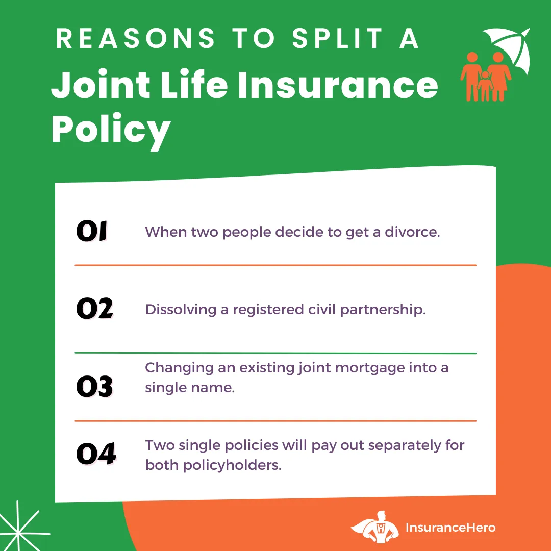 reasons to split a joint life insurance policy