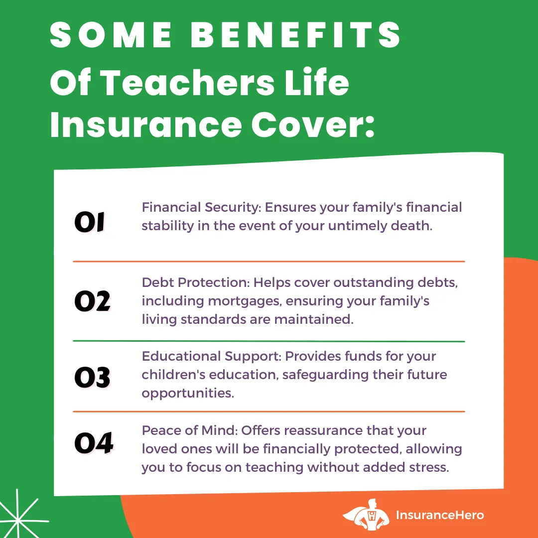 teachers insurance cover benefits