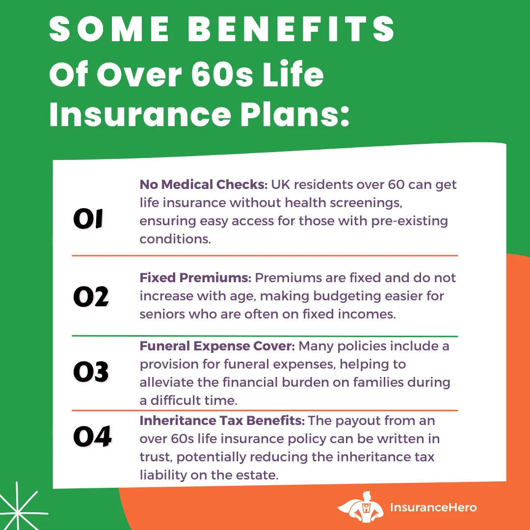 over 60 life cover benefits
